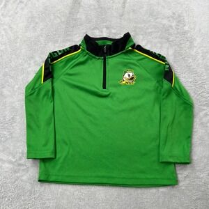 Colosseum Oregon‎ Ducks Toddler 4T Green Quarter Zip Pullover Long Sleeve Shirt